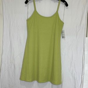 NWT: SO cami fit & flare mini dress in light green.